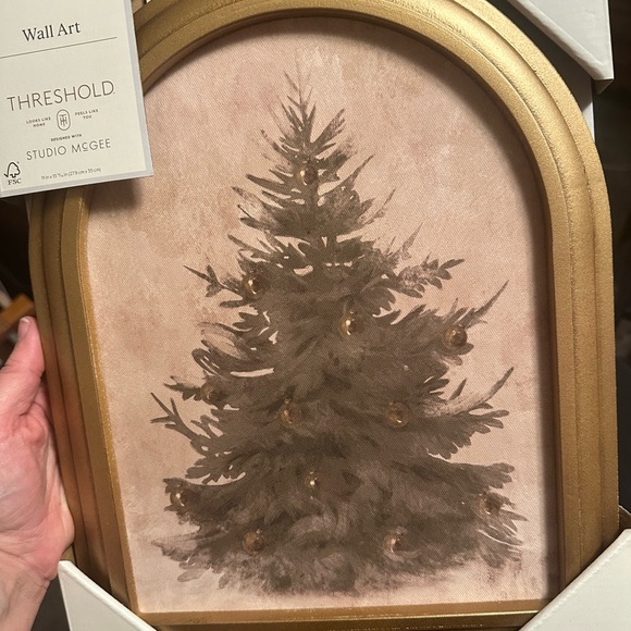 LAST NWT 11”x13.86” Christmas Tree framed wall art - Picture 12 of 14